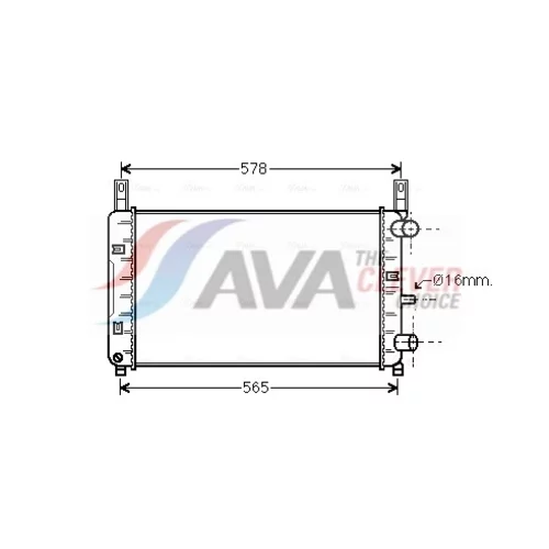 Chladič motora AVA QUALITY COOLING FDA2117
