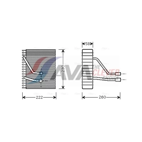 Výparník klimatizácie AVA QUALITY COOLING FDV330