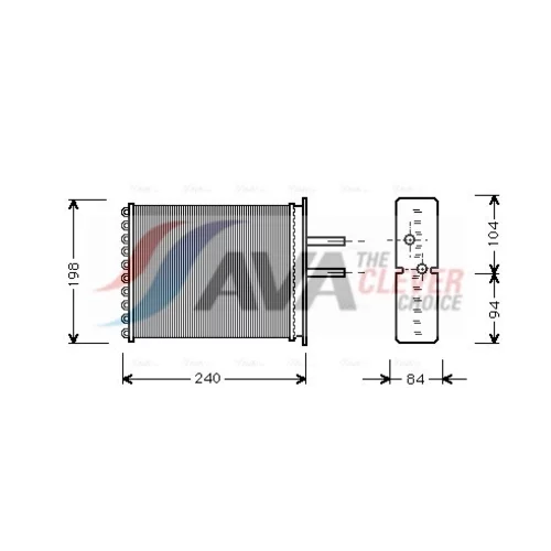 Výmenník tepla vnútorného kúrenia AVA QUALITY COOLING FT6193