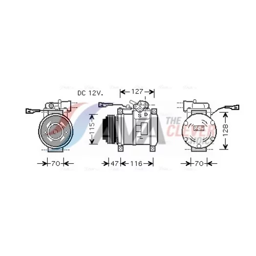 Kompresor klimatizácie AVA QUALITY COOLING IVK076