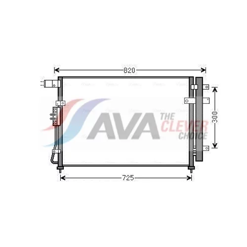 Kondenzátor klimatizácie AVA QUALITY COOLING KAA5138D