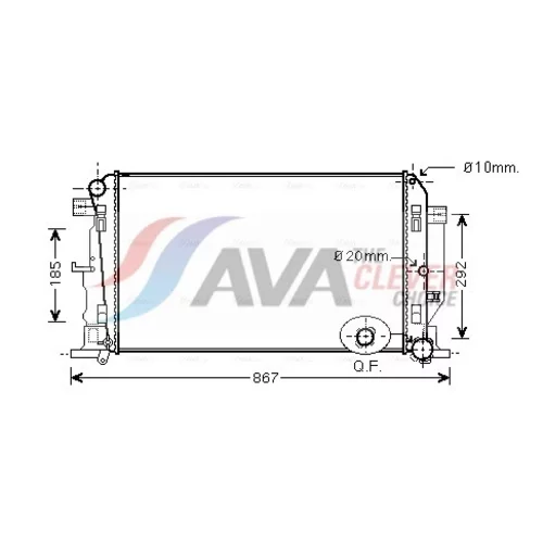 Chladič motora AVA QUALITY COOLING MS2446