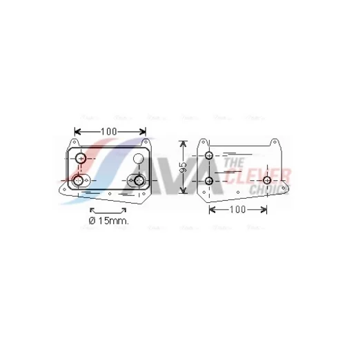 Chladič motorového oleja AVA QUALITY COOLING MS3495