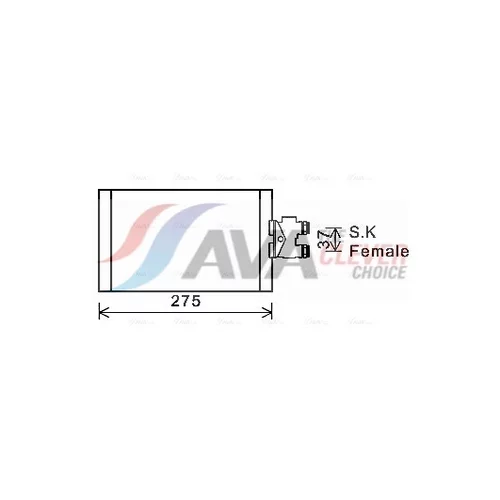 Chladič oleja automatickej prevodovky AVA QUALITY COOLING MS3535