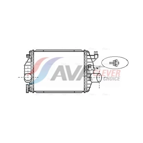 Chladič plniaceho vzduchu MS4357 (AVA QUALITY COOLING)
