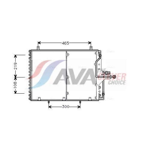 Kondenzátor klimatizácie AVA QUALITY COOLING MS5169