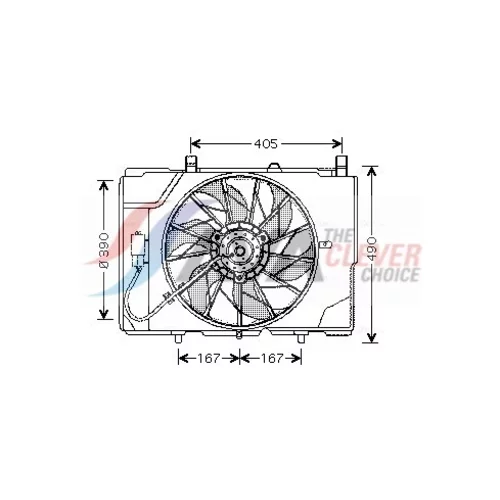 Ventilátor chladenia motora AVA QUALITY COOLING MS7501