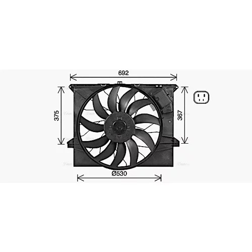 Ventilátor chladenia motora MS7745 (AVA QUALITY COOLING)