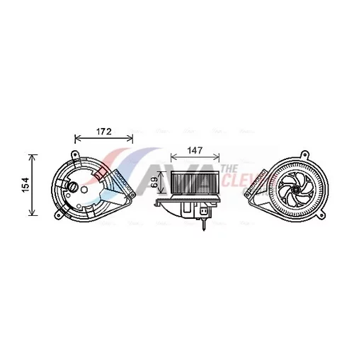 Vnútorný ventilátor AVA QUALITY COOLING MS8618