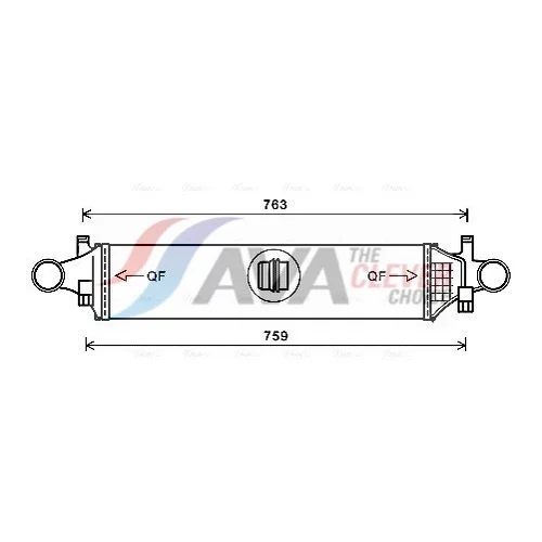 Chladič plniaceho vzduchu AVA QUALITY COOLING MSA4658