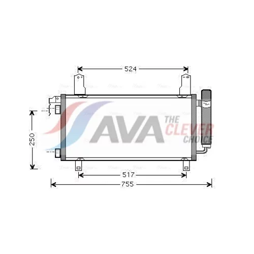 Kondenzátor klimatizácie AVA QUALITY COOLING MZ5157D