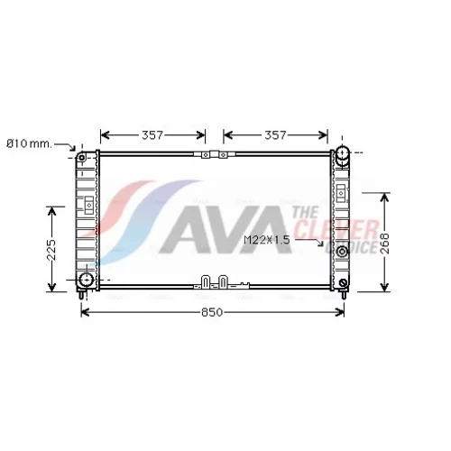 Chladič motora AVA QUALITY COOLING OL2285