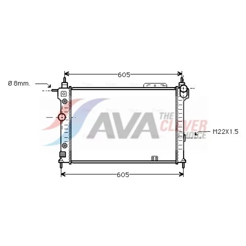 Chladič motora AVA QUALITY COOLING OLA2029