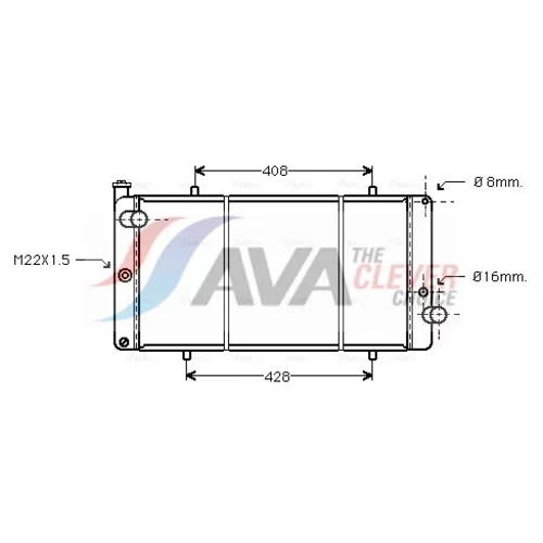 Chladič motora AVA QUALITY COOLING PEA2111