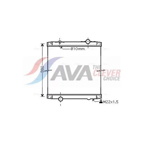 Chladič motora AVA QUALITY COOLING RE2011N
