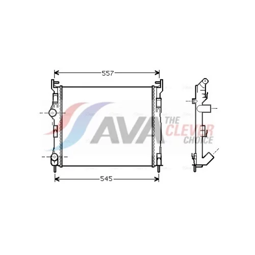 Chladič motora AVA QUALITY COOLING RTA2326