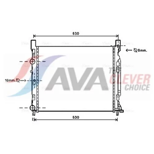 Chladič motora AVA QUALITY COOLING RTA2470
