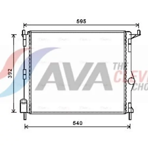 Chladič motora RTA2476 (AVA QUALITY COOLING)