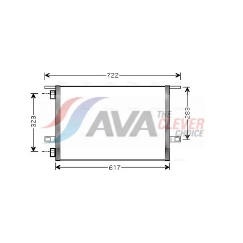 Kondenzátor klimatizácie RTA5304 (AVA QUALITY COOLING)
