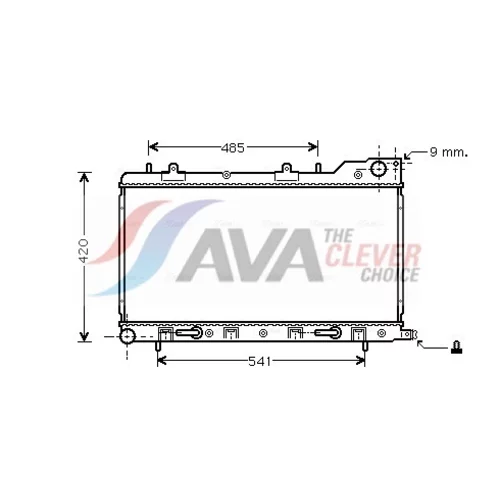 Chladič motora AVA QUALITY COOLING SU2048