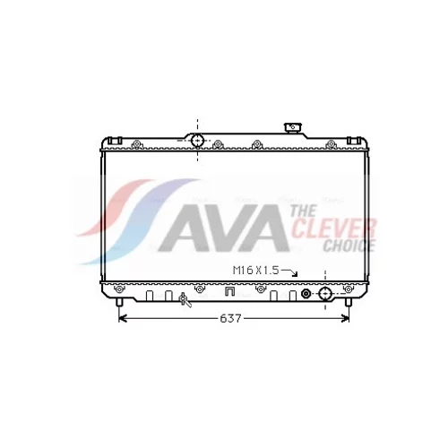 Chladič motora AVA QUALITY COOLING TO2014