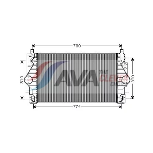 Chladič plniaceho vzduchu AVA QUALITY COOLING VN4246