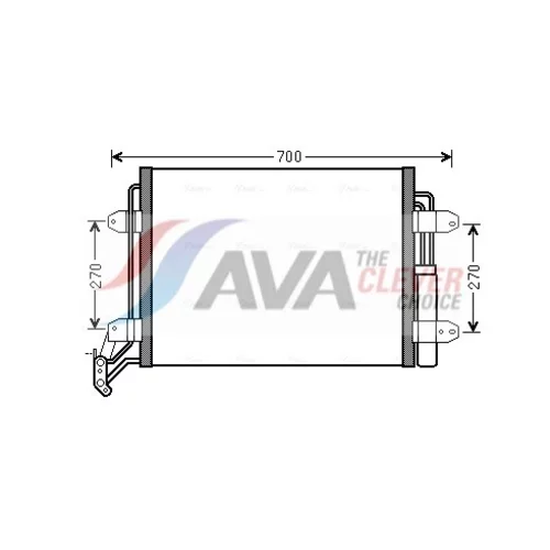 Kondenzátor klimatizácie AVA QUALITY COOLING VN5291D