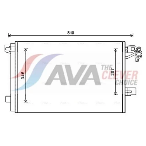Kondenzátor klimatizácie AVA QUALITY COOLING VNA5328D