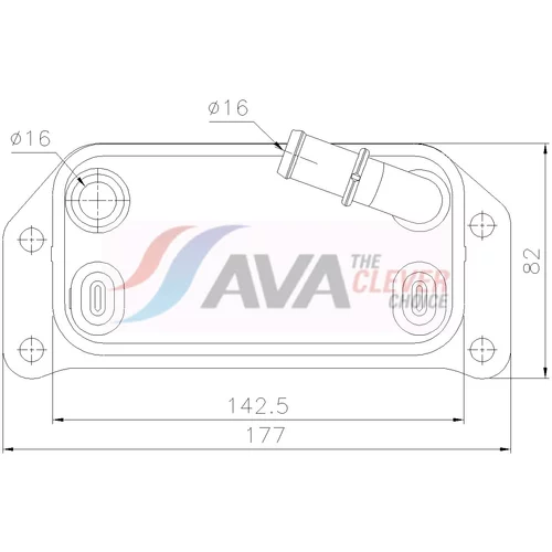 Chladič motorového oleja AVA QUALITY COOLING VO3312