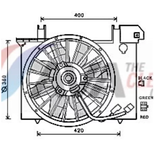 Ventilátor chladenia motora AVA QUALITY COOLING VO7512