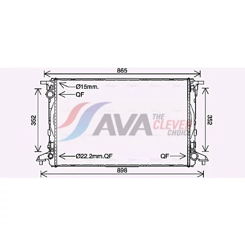 Chladič motora AVA QUALITY COOLING AI2412