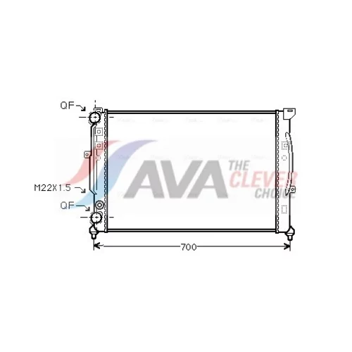 Chladič motora AVA QUALITY COOLING AIA2123