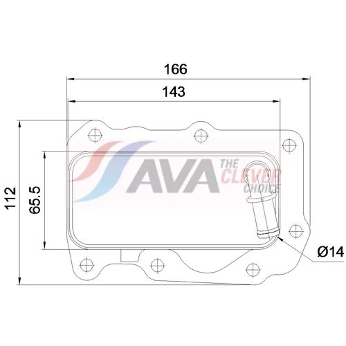 Chladič motorového oleja AVA QUALITY COOLING AU3367