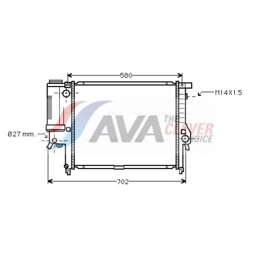 Chladič motora AVA QUALITY COOLING BW2121