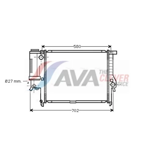 Chladič motora AVA QUALITY COOLING BW2140