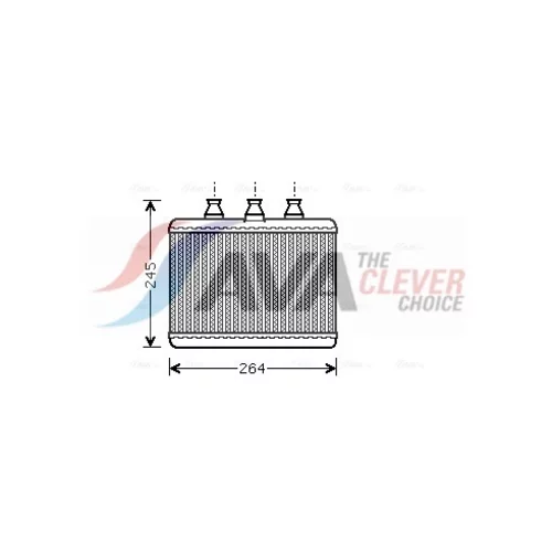 Výmenník tepla vnútorného kúrenia AVA QUALITY COOLING BWA6271