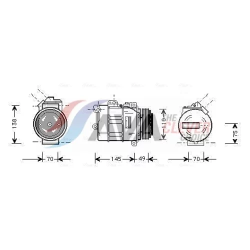 Kompresor klimatizácie AVA QUALITY COOLING BWAK237