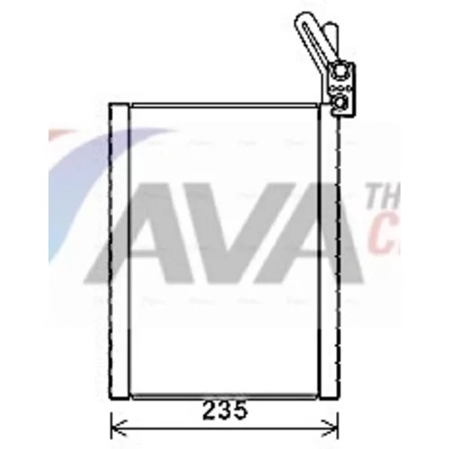 Výparník klimatizácie AVA QUALITY COOLING BWV476