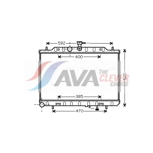 Chladič motora AVA QUALITY COOLING DN2293