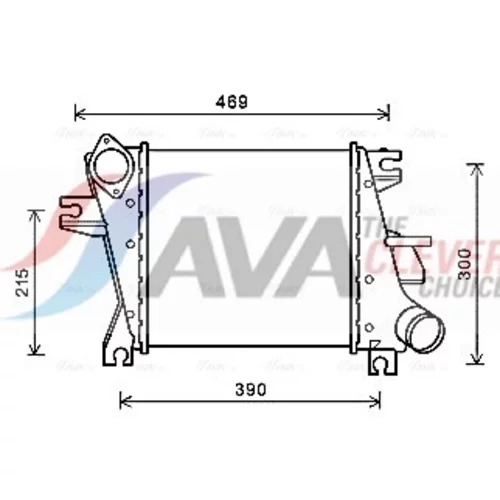 Chladič plniaceho vzduchu AVA QUALITY COOLING DN4412
