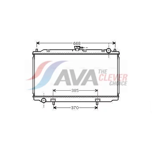 Chladič motora AVA QUALITY COOLING DNA2216