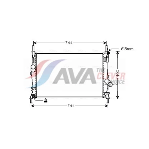 Chladič motora AVA QUALITY COOLING FD2403