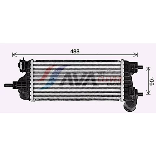 Chladič plniaceho vzduchu AVA QUALITY COOLING FD4662