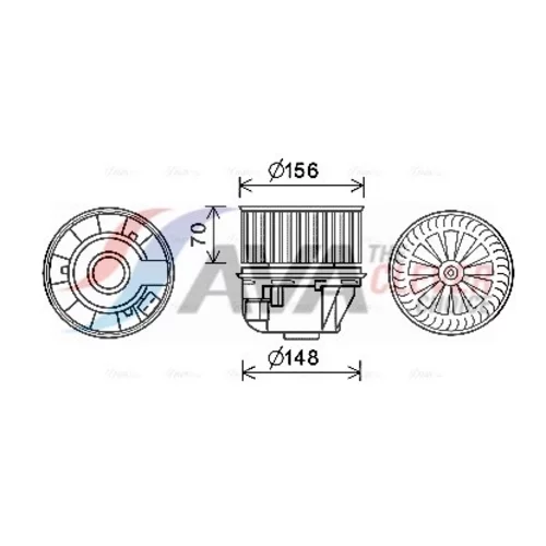Vnútorný ventilátor FD8613 (AVA QUALITY COOLING)