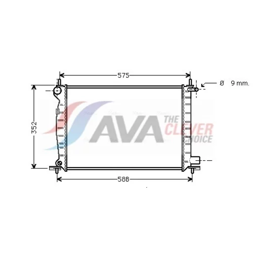 Chladič motora AVA QUALITY COOLING FDA2225