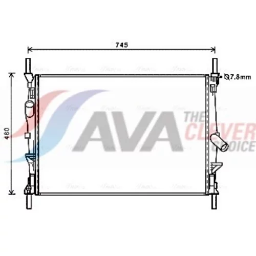 Chladič motora AVA QUALITY COOLING FDA2589