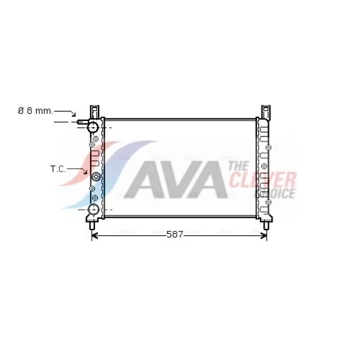 Chladič motora AVA QUALITY COOLING FT2056