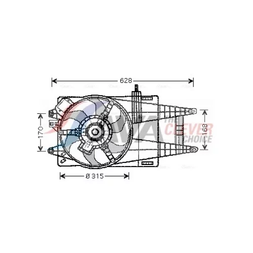 Ventilátor chladenia motora FT7520 (AVA QUALITY COOLING)