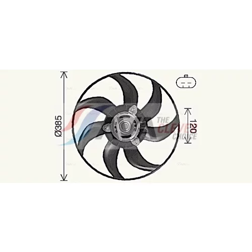 Ventilátor chladenia motora AVA QUALITY COOLING FT7617