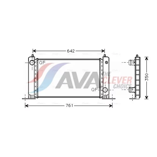 Chladič motora AVA QUALITY COOLING FTA2243